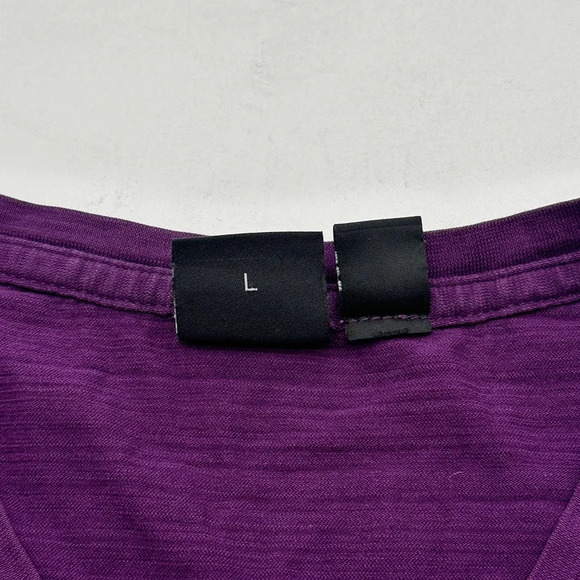 Boss Hugo Boss Men Shirt Slim Fit Purple Modern Fit Long Staple Cotton Tee Large - Picture 6 of 10